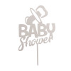 Topo Baby Shower Prata